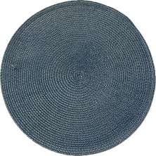 Kit 8 Americano Requinte Liso para Mesa Redondo 38cm Navy