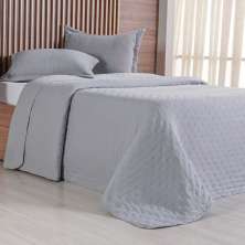 Kit Colcha King Miraggio New Soft 260x280cm Platina