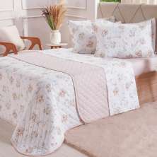 Kit Colcha Queen 200 Fios Estampada 240x260cm Lyrical