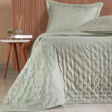 Kit Colcha Queen Sensatti 3D Embossed 240x260cm Verde Alfafa