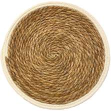 Lugar Americano Rústico Colors Fibra Natural 38cm Branco