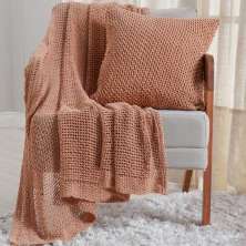 Manta Decorativa Atacama Rustic Style 160x220 Terracota