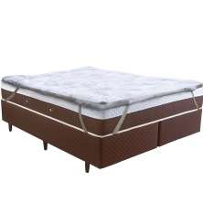 Pillow Top Solteiro Toque de Plumas 88x188 4cm 600g/m² Ultra Macio