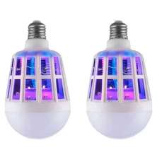 Kit 2 Lâmpadas Led Repelente Mata Mosquito 15 W 127V/220V