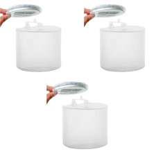 Kit 3 Luminária Solar Dobrável Portátil Flutuante LED Branco