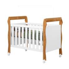Berço Mini Cama Soninho 3 em 1 Tigus Baby Amadeirado
