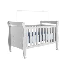 Berço Mini Cama com Colchão Slim Tigus Baby Branco