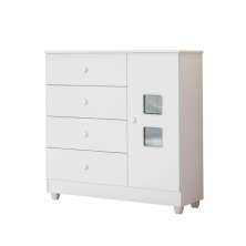 Cômoda Life 1 Porta e 4 Gavetas Tigus Baby Branco