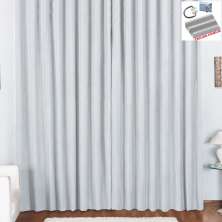 Cortina Pryme 4 Metros Sala Quarto em Oxford para Trilho Comum - Branca