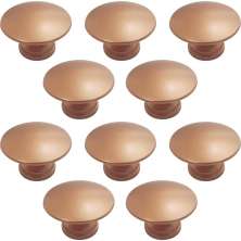 Kit 10 Puxadores 200 Tucson Ponto Cobre Para Móveis Armários e Gavetas