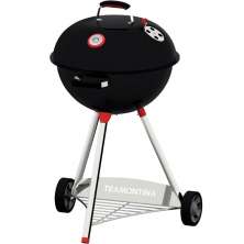 Churrasqueira Tramontina de Aço Esmaltado a Carvão TCP-560L Bafo Grelha de Inox com Rodas e Tampa