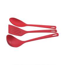 Conjunto de Utensílios com 3 Peças Utilita Vermelho