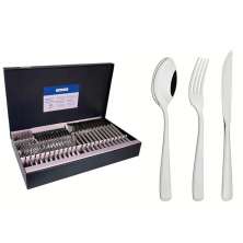 Faqueiro Aço Inox com Faca para Churrasco 72 Peças Tramontina Pacific Prata