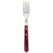 Garfo para Churrasco Jumbo Tramontina Talher Avulso Aço Inox Cabo Madeira Polywood Vermelho 
