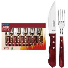 Jogo de Talheres para Churrasco Jumbo Tramontina em Aço Inox