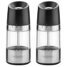 Kit 2 Moedores de Sal Pimenta Tramontina Realce Manual Temperos Especiarias Aço Inox Acrílico