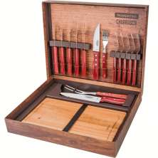 Kit Talheres Jumbo e Tábua para Churrasco Tramontina Aço Ino