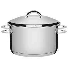 Panela de Fundo Triplo Caçarola Inox 6,1L com Tampa 24cm Tramontina Solar