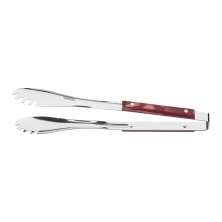Pegador Carne Inox Polywood Churrasco Cabo Vermelho Tramontina