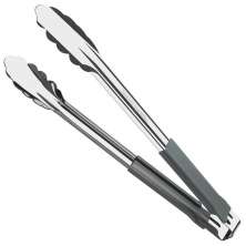 Pegador Inox Cabo Emborrachado Utilitá Cinza 30cm Tramontina