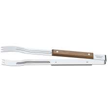 Pegador de Churrasco Carne Inox Cabo Longo Madeira 47cm Tramontina
