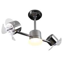 Ventilador de Teto Treviso Infinit LED Cromado Contrl Remoto
