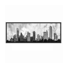 Quadro Decorativo com Moldura Cidade Preto