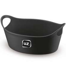 Kit 12 Cestos para Batata Frita Servir Porções Preto 28x12cm