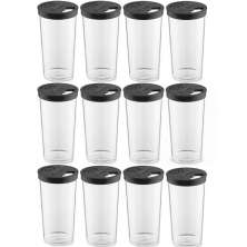 Kit 12 Farinheiros Porta Temperos Farofa UZ 500ml Condimento