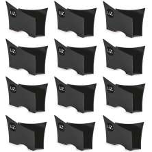Kit 12 Suportes Porta Guardanapos De Papel Para Mesa Uz Preto