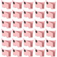 Kit 30 Suportes Porta Guardanapos De Papel Para Mesa Uz Rosa Quartzo