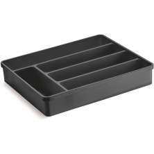 Porta Talheres Organizador Multiuso de Gaveta Separador Divisor Uz Preto