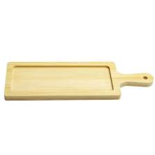 Tábua de Bambu 24x8cm Petisqueira Travessa Bandeja Retangula