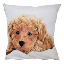 Almofada Cachorro Marrom 42x42cm Uniart