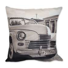 Almofada Carro Preto & Branco 42x42cm Uniart