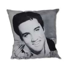 Almofada Elvis Rosto Preto & Branco 42x42cm Uniart