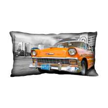 Almofada Impressão Digital Carro Laranja 25x40cm
