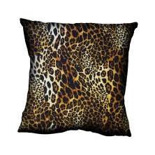Almofada Impressão Digital Marrom Animal Print leopardo MA 42x42cm
