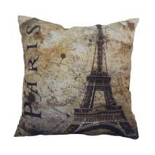 Almofada Impressão Digital Paris – Torre Eiffel I Bege 42x42cm Uniart