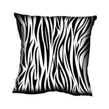 Almofada Impressão Digital Preto Animal Print Zebra 42x42cm