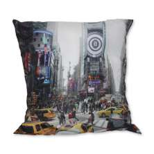 Almofada Nova York Taxis Colorido 42x42cm Uniart