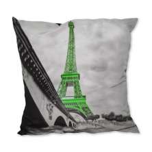 Almofada Paris Torre Verde 42x42cm Uniart