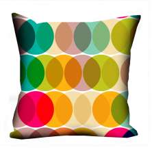 Almofada Valverde Circulos Coloridos 42x42cm