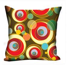 Almofada Valverde Circulos Retrô 42x42cm
