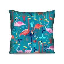 Almofada Valverde Flamingos Azul 42x42cm