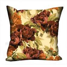Almofada Valverde Flor Marrom 42x42cm