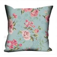 Almofada Valverde Flores Cor de Rosa 42x42cm