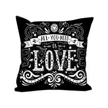 Almofada Valverde Love Preto 42x42cm