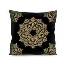 Almofada Valverde Mandala Preto 42x42cm