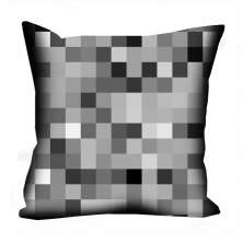 Almofada Valverde Pixels Preto e Branco 42x42cm